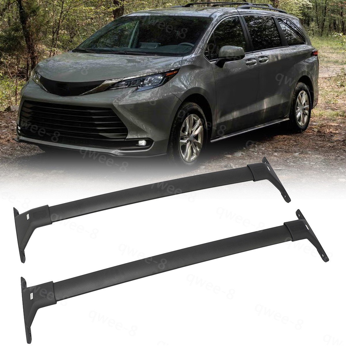 Roof Rack Cross Bars for 2021-2023 Toyota Sienna Rail Luggage