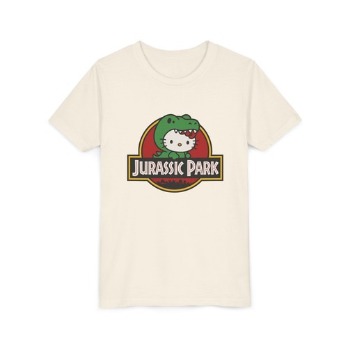 Kids Hello Kitty Jurassic Park T-Shirt | Pink Kawaii Graphic Shirt - Picture 17 of 30