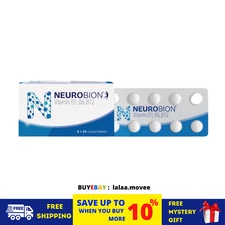 2 X Neurobion Vitamin B1, B6, B12 Improves Nerve Health & Function 60's