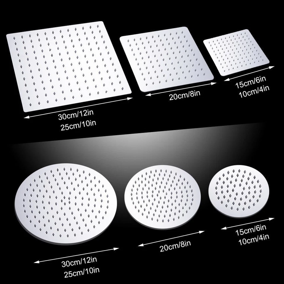 XL/ XXL Kopfbrause Duschkopf Edelstahl Regendusche Wellness Brause Regenbrause - Bild 2 von 4