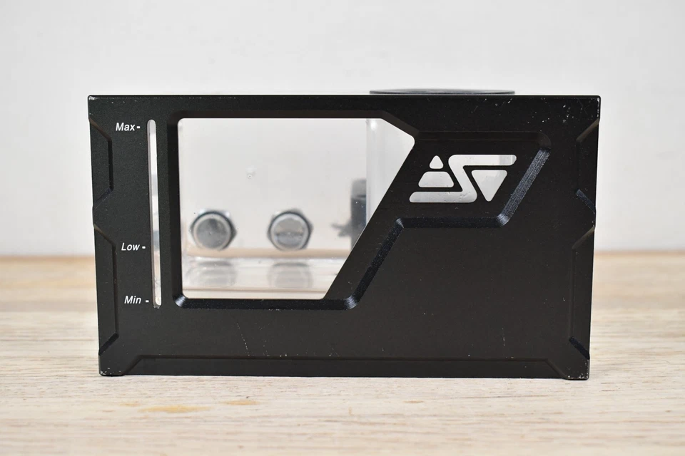 AS IS Swiftech Mailstrom V2 Dual Bay Reservoir & Pump for Parts or Repair - Image 4 of 4