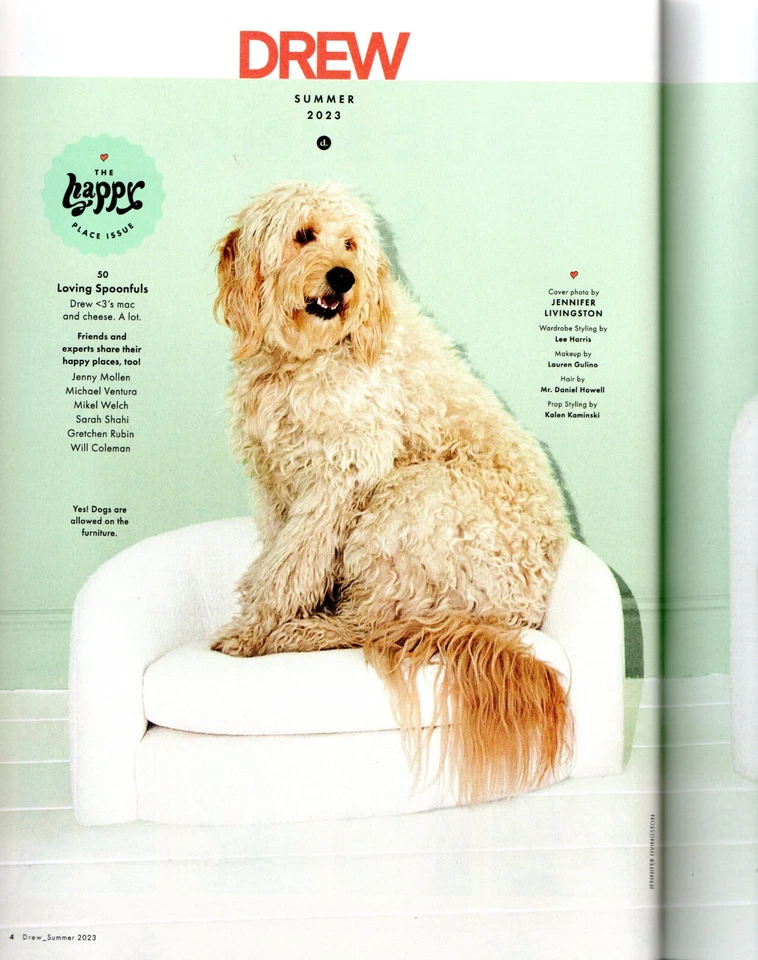 DREW BARRYMORE Magazine Summer 2023 The Happy Place Issue Victoria Beckham - Image 2 of 4