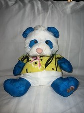 Vintage Fisher Price Puffalump Wild Thing Blue And White Panda 1987 Kids Toys