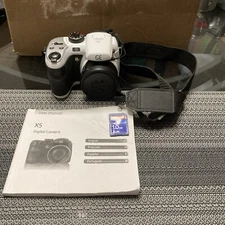 GE DIGITAL CAMERA X5 15X Optical Wide Zoom 14.1mp Tested Works Strap/MAN/SD CARD