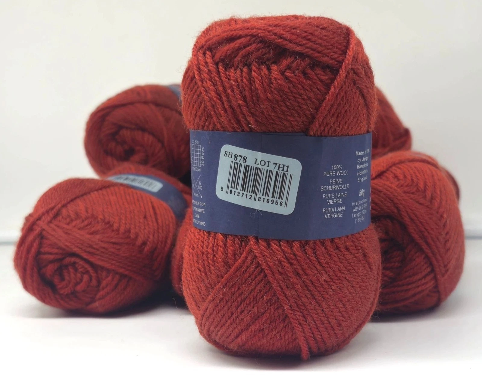 10 Jaeger Matchmaker Merino Double Knitting Yarn 100% Wool 50g Oxide Lot 7H1 - product detail image 5