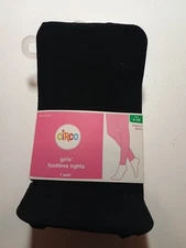 Girls Circo Footless Tights Black Size 4-6X