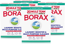 20 MULE TEAM Laundry Detergent All Natural Booster Multi Cleaner-65Oz Pack of 4 0.19 per gallon