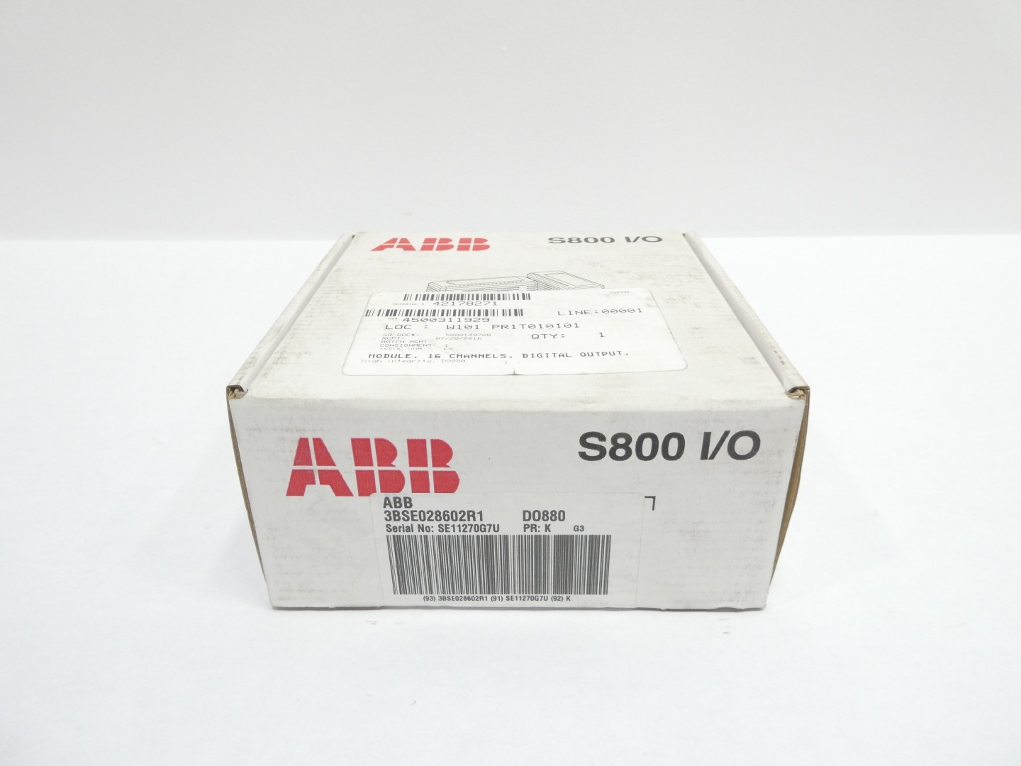 Abb DO880 3BSE028602R1 S800 I/o Digital Output Module