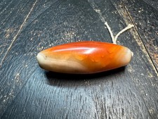Large Vintage Banded Agate Pendant Bead - Rustic Earth Tone