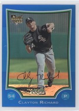 2009 Bowman Draft Chrome Blue Refractor 42/99 Clayton Richard #BDP48 0a1