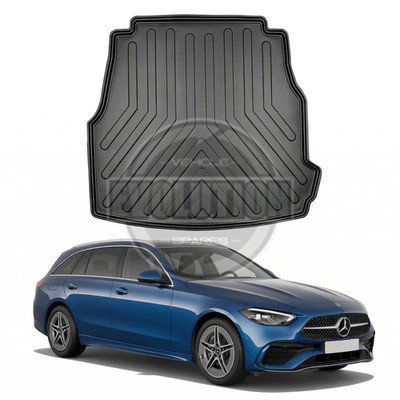 Rubber Boot Mat Tray Liner for Mercedes C Class S206 Estate 2021-2026