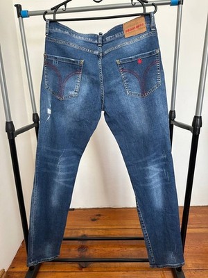 Dsquared2 Cool Guy Jean Mens Size 48 Distressed Paint Splatter Made in Italy