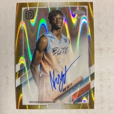2021-22 Topps Chrome Elite Gold Wave Kok Yat ROOKIE Auto 18/50 AE