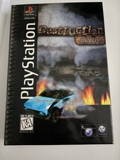 Destruction Derby PS1 PlayStation 1 Complete CIB Longbox + Registration Card