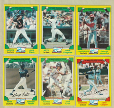 Topps 1982 Drake's Big Hitters #8 Clark #9 Cooper #10 Cruz #13 Foster #17 #21