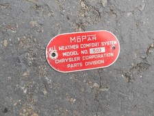 MOPAR 40s 1950s CHRYSLER red firewall Heater ...