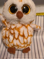 Ty Beanie Boos Swoops the Barn Owl 8" Plush Stuffed Animal Toy 2014 No Ear Tag