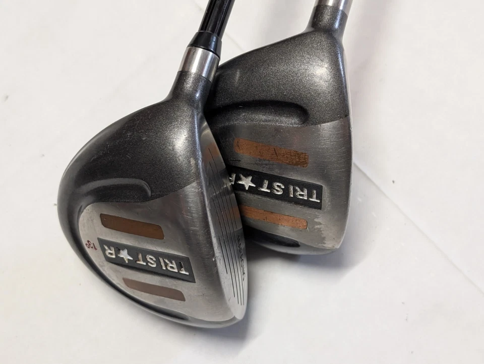 Juego de maderas de calle AGXGOLF TRISTAR varillas de grafito de 13° y 19° empuñaduras mixtas LH  Foto 4 de 4
