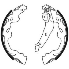 Bremsbackensatz hinten für Opel Agila B H08 | 24036115