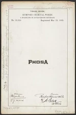 Rumford Chemical Works for Phosa brand Sparkling or Effervescing Beverage