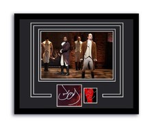 Hamilton Autographs 11x14 Framed Photo Lin-Manuel Miranda Leslie Odom Jr.  ACOA