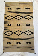 Navajo Native American Rug Wall Hanging Wool  28 1/2" x 49" Geometric Shapes