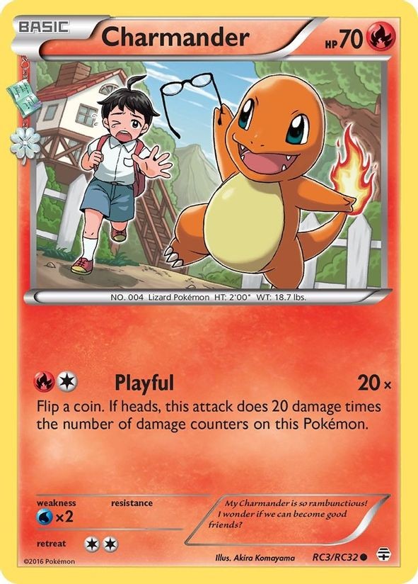 Charmander - RC3/RC32 - Pokemon Generations Radiant Collection Common Card NM