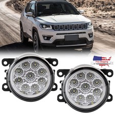 Led Bumper Fog Lights For 2017-2020 Jeep Compass Front Driving Lamp Replacement Led Bumper Fog Lights For 2017-2020 Jeep Compass Front Driving Lamp Replacement