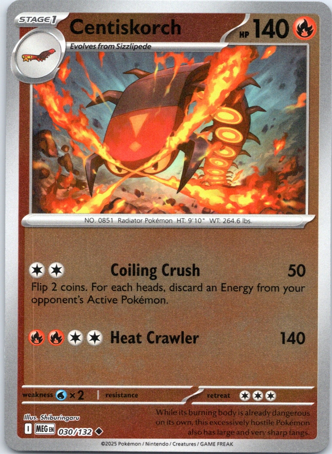 Centiskorch Uncommon ME01: Mega Evolution 030/132 NM