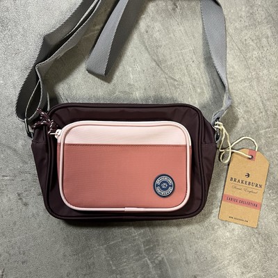 Brakeburn Medium Umhängetasche Kameratasche in Pink & Burgund NEU