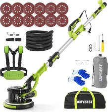 AMYBEST Drywall Sander, Powerful Electric Drywall Sander with Vacuum Dust