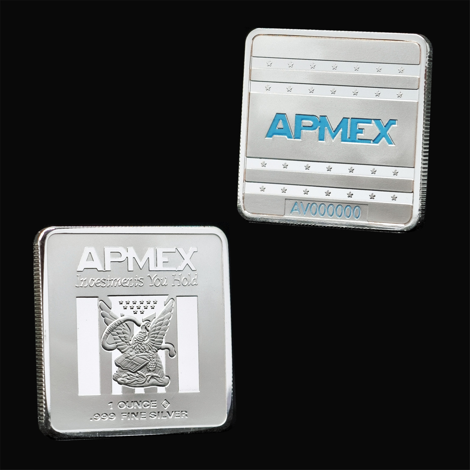 1 oz Silver Bar - APMEX (Square Series)