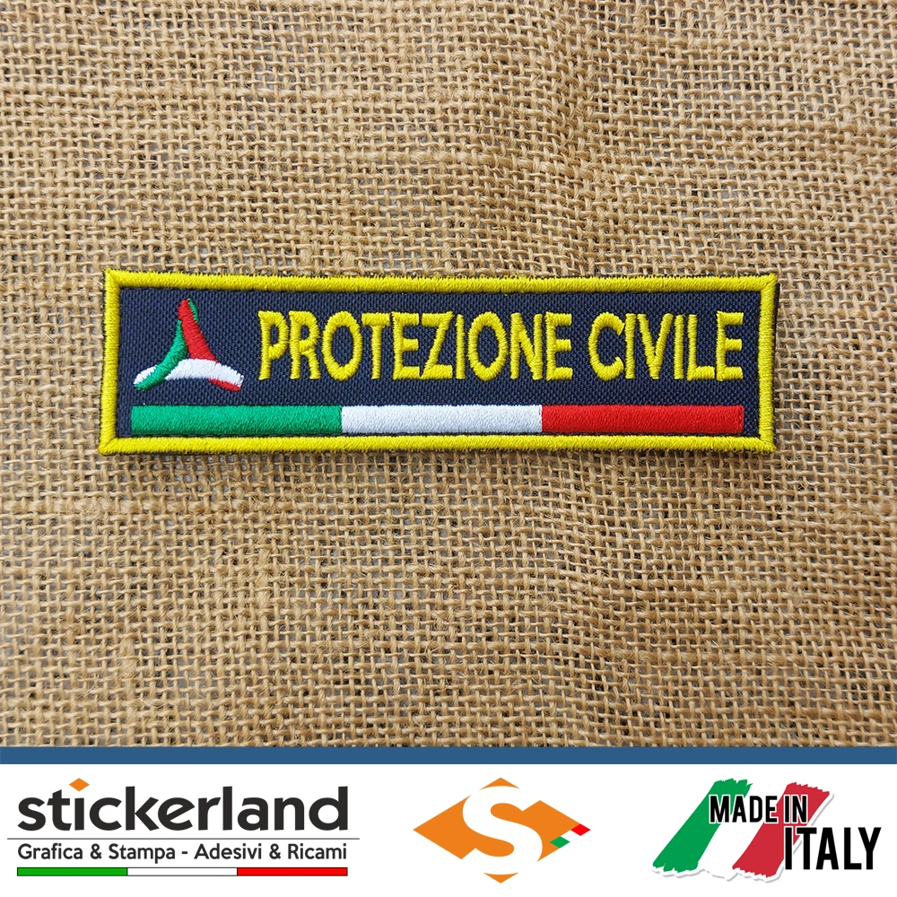Toppa Patch PROTEZIONE CIVILE - COORDINATORE - Toppe con velcro 12 x 3