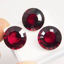 29.50 Ct Natural Red Color Almandine Garnet Round Loose Gemstone Certified Lot