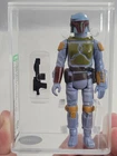 Vintage Star Wars AFA 80+ Boba Fett Painted Blue Helmet Taiwan V5 Blaster Kenner
