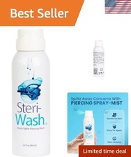 Steri-Wash Piercing Spray - Professional Quality, 3oz Sterile Solution