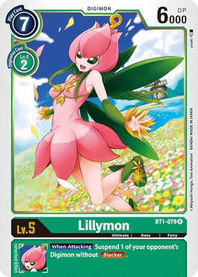 Lillymon BT1-079 R Release Special Booster Digimon TCG