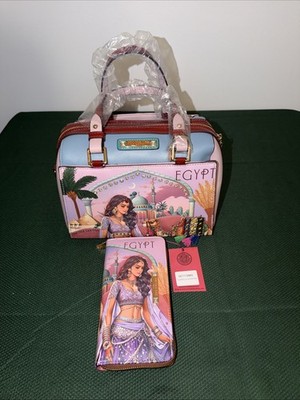 Nicole Lee Queen Cleopatra Boston handbag Set New