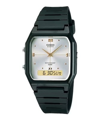 Casio Men s Analog-Digital Dual Time Watch - AW-48HE-7AVDF
