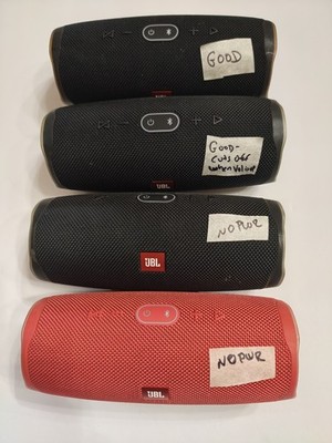 Lot of  4 Defective Jbl Charge 4 Bluethooth Speakers-