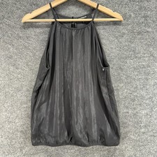 Express Blouse Women S Black Sleeveless Spagh...