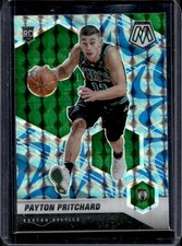 2020-21 Panini Mosaic Payton Pritchard RC Reactive Blue Rookie #210 Celtics