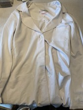 Greys Anatomy Signature Women  s White Lab Coat Jacket Size Medium