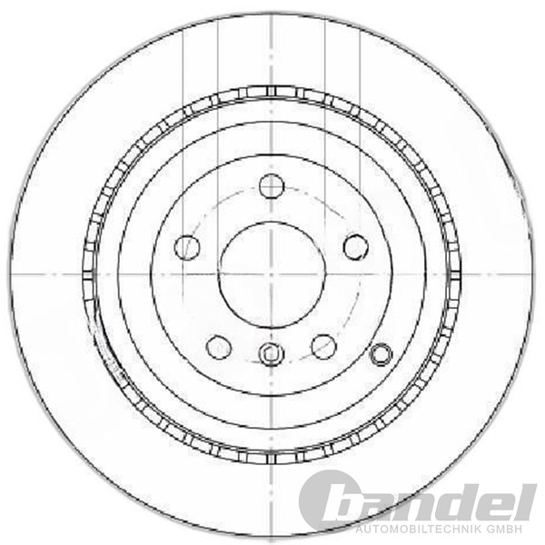 2X Japko Bremsscheiben Hinten 330Mm BelÜFtet Passend FÜR MERCEDES-BENZ-image