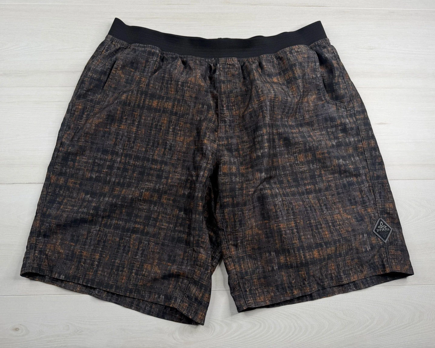 PrAna Breathe Mojo Shorts Performance Stretch Unlined Hiking Outdoor Men XL EUC