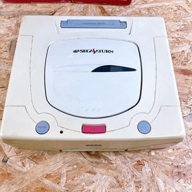 Sega Saturn Console HST-0014 White Boxed Controller Cable Set Tested JP