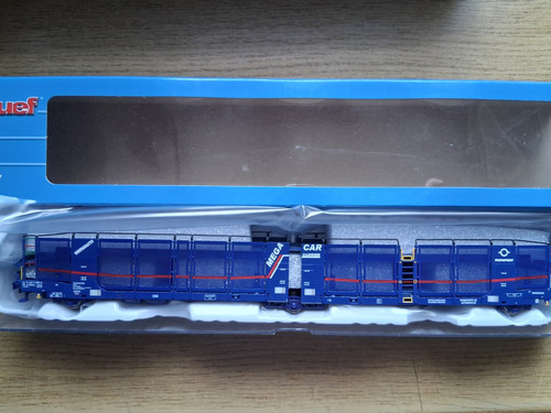 Jouef HJ 6316 – TRANSFESA/Hispanauto, 3-achs. Autotransporter Laeks „Mega Car Ca | Condition: Neu