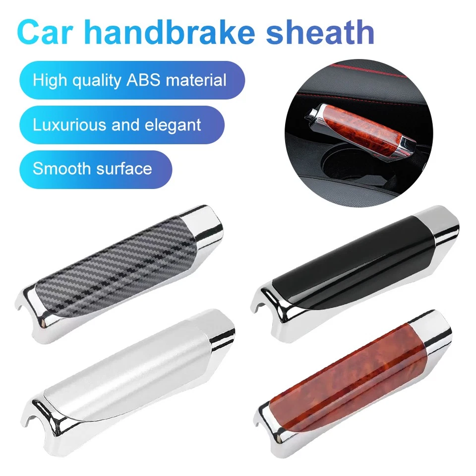 Cubierta protectora de freno de mano de coche manija de freno de mano de estacionamiento decoración interior ABS Foto 3 de 4