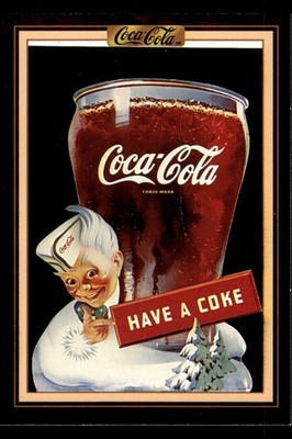 1994 Collect-A-Card Coca-Cola Collection Series 3 Sprite Boy Sundblom 1940s #271