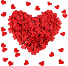 300Pcs Valentine'S Day Felt Hearts, Mini Cute Stickers, Romantic Shapes Decorati